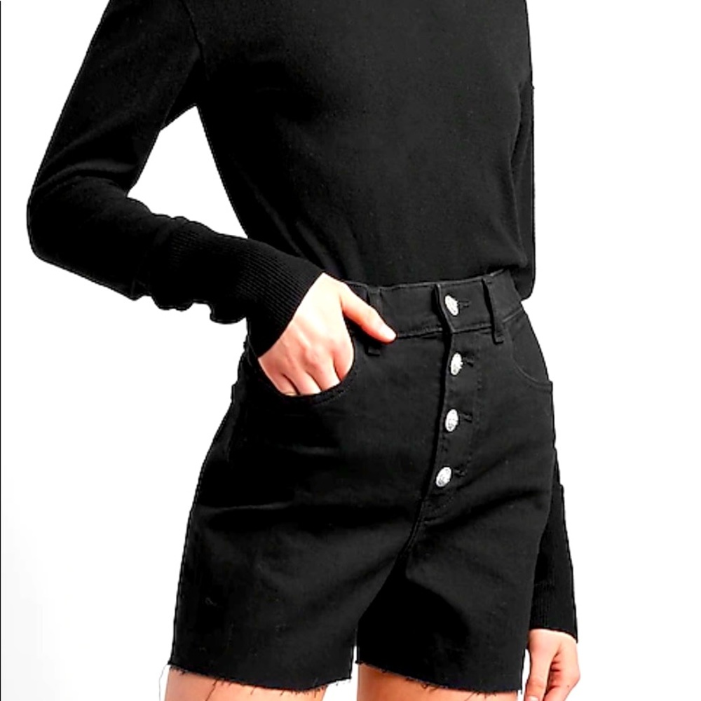 Express Crystal Super High Rise Shorts Sz 00